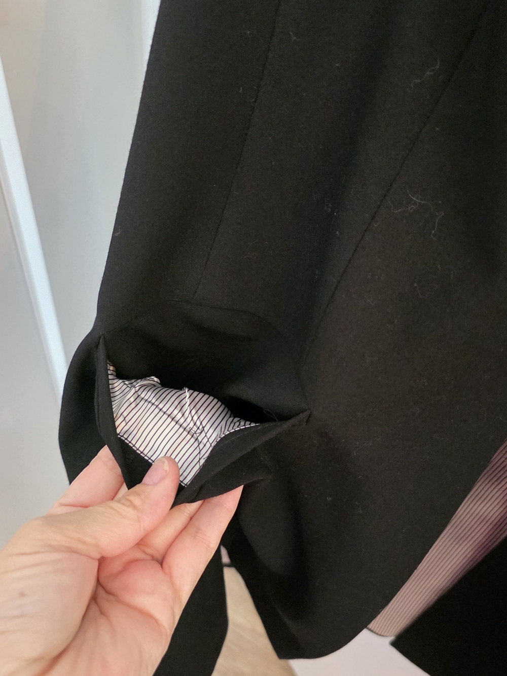 Calvin Klein Black Longline Open-Front BLAZER / JACKET - Picture 13 of 15